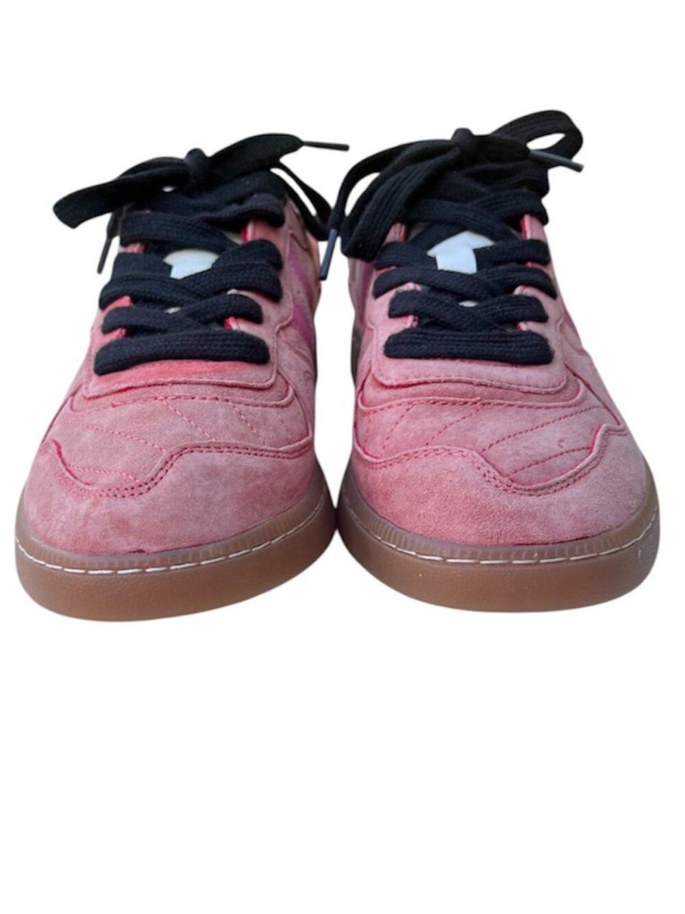 Coolway Goal Pink Suede Sneakers Women Size 9 Low Profile Retro Skate Shoes - Picture 3 of 9